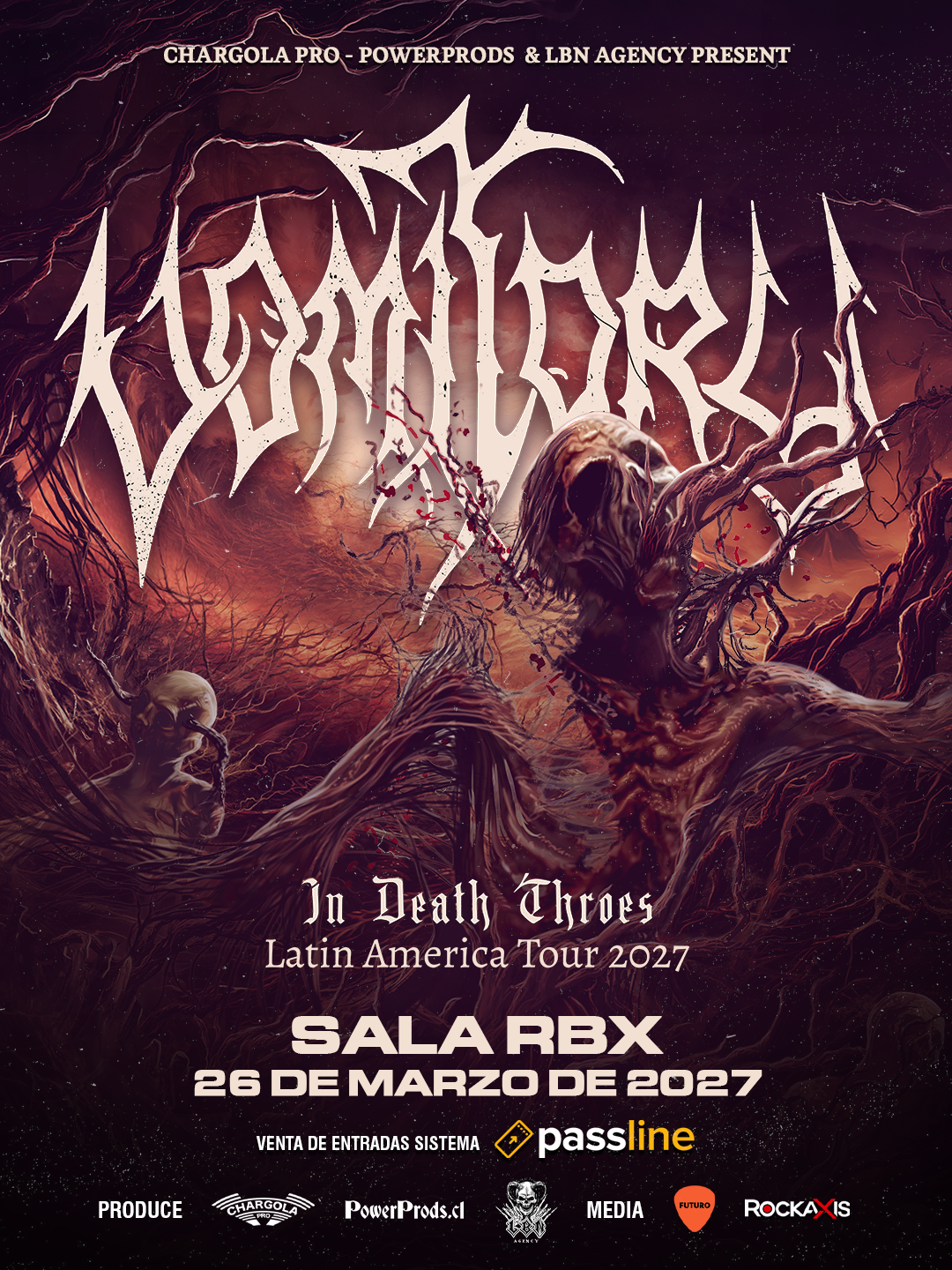 Vomitory vuelve a Chile con ''In Death Throes''